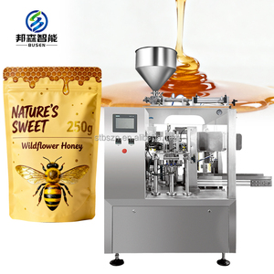 Mật ong doypack máy đóng gói đứng lên <span class=keywords><strong>Ziplock</strong></span> <span class=keywords><strong>Pouch</strong></span> điền nước trái cây uống trái cây uống multihead định lượng đóng gói nước trái cây - Product Image 1
