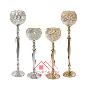 With Crystal Votive Holder for Wedding Decorations Table Decoration Wedding Table Centerpiece in Gold Finished Best Seller - Product Image 3