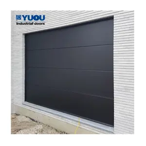 Puerta de garaje seccional de aluminio para casas, persiana enrollable de elevación rápida de acción rápida de tela de PVC industrial automática