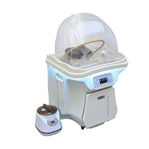 KISEN Centre de soins capillaires et de beauté SPA portable moderne avec cycle d'eau automatique, température constante, réservoir d'eau de 50L, bac à shampoing et LED - Product Image 1
