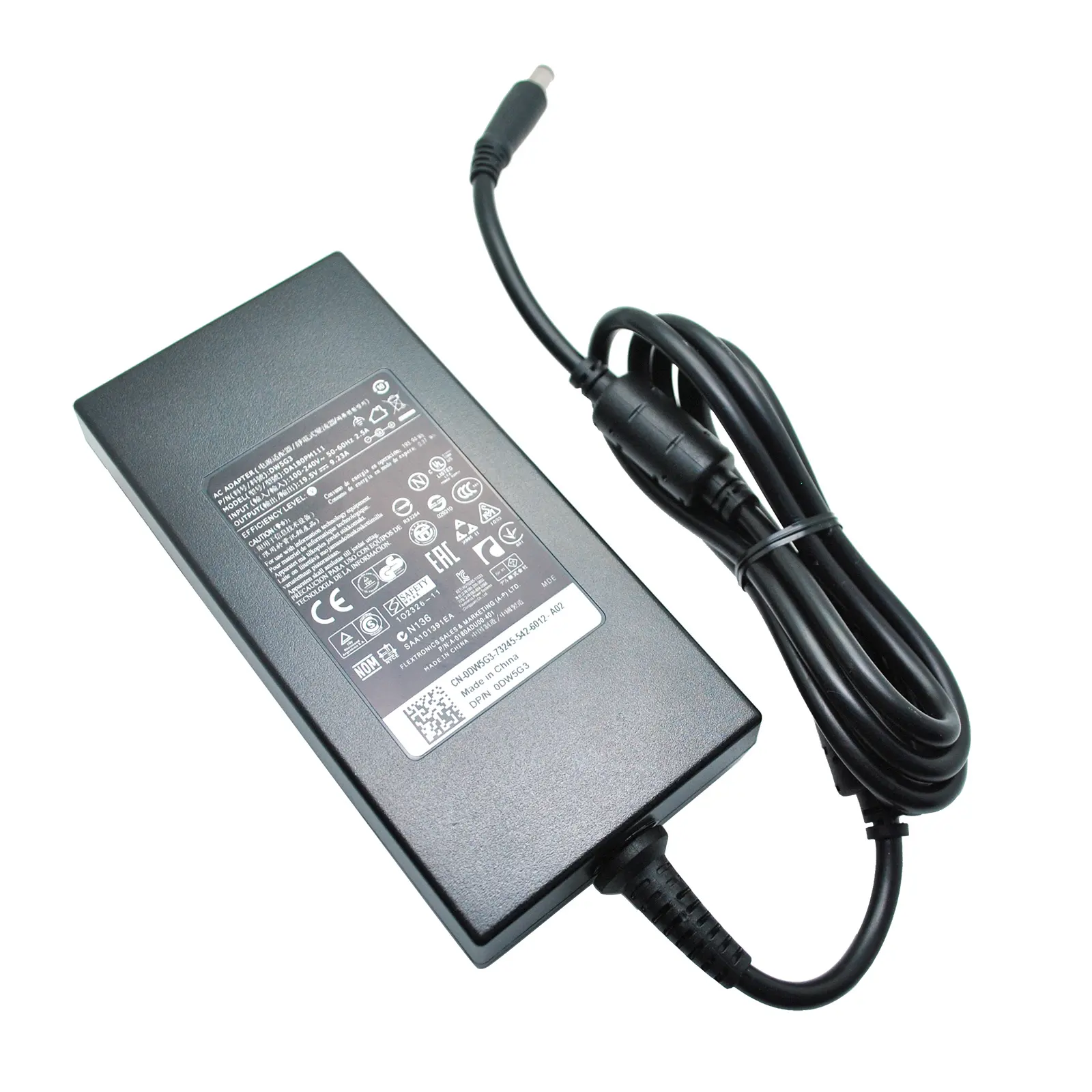 19.5v 9.23a AC Power Adapter 180w Original Replacement Laptop charger for Dell