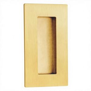 มือจับประตู WEKIS ขนาด 6 นิ้ว ผลิตจากโลหะผสมสังกะสีและทองเหลือง สีดำด้าน รูปทรงสี่เหลี่ยมผืนผ้า อุปกรณ์จับประตูแบบฝัง สำหรับตู้เสื้อผ้า พร้อมสกรู - Product Image 1