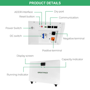 Paquete de Baterías de Litio de 314 Ah para Almacenamiento de Energía Solar, 16 kWh, 51.2 V, 314 Ah, en Stock - Product Image 4