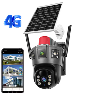 Okam 3 Màn Hình Ngoài Trời An Ninh 4K Mạng Máy Ảnh 4G Sim Thẻ Năng Lượng Mặt Trời Powered 6MP Độ Phân Giải <span class=keywords><strong>360</strong></span> ° PTZ Tầm Nhìn Ban Đêm Bộ Nhớ Thẻ - Product Image 1