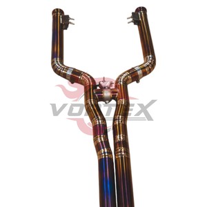 Sistema de Escape Trasero Vortex en Color Dorado Titanio para Mercedes Benz AMG W205 C63 C63S 4.0T, Silenciador Deportivo - Product Image 6