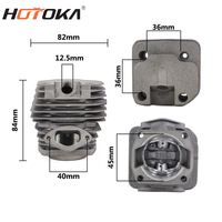 Kit cylindre de tronçonneuse HOTOKA 45cc/52cc/58cc comprenant piston + anneau + cercle + joint pièces de rechange de scie à chaîne à essence cylindre pour 5200