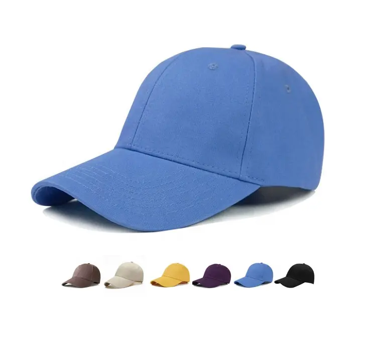 Casquette de Baseball vierge personnalisée promotionnelle en gros chapeaux d'été unisexe 6 casquettes de sport de panneau pour les hommes