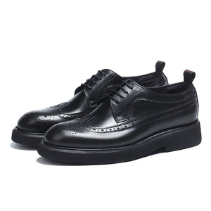 Chaussures habillées en cuir véritable pour hommes, modèle 2026, de haute qualité, à lacets tendance – Idéales pour les affaires - Product Image 2