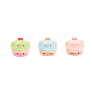 Sombrero 3D KI xiduo, dibujo animado de <span class=keywords><strong>cerdito</strong></span>, accesorios hechos a mano, material para pinzas de pelo, resina adhesiva, pequeño - Product Image 5