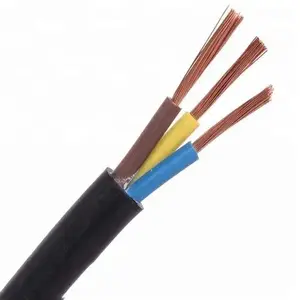 Cheap Price RVV 2 3 4 0.5 0.75 1 1.5 2.5 4 6 MM Electrical Power Cable Wire Flexible Copper Conductors PVC Insulation Royal Cord