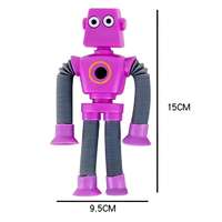 Mainan Robot Teleskopik dengan Suction Cup, Dapat Berubah Bentuk, Lucu, Pereda Stres, Puzzle, Mainan Fidget Rumit, Hadiah Anak, Souvenir Pesta