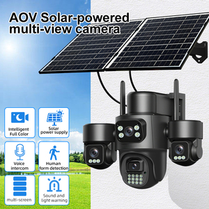 Hieasy 20MP KI-Erkennung Vollfarbige 4G 15W Solarpanel WLAN Bullet IP Audio Drahtlose Outdoor PTZ CCTV Überwachungs-Sicherheitskameras - Product Image 2