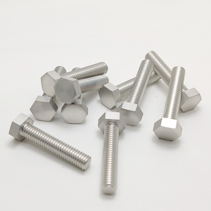 Sıcak satış DIN 933 altıgen başlı vida temizle anodize 7075-T6 alüminyum altıgen başlı cıvata - Product Image 1