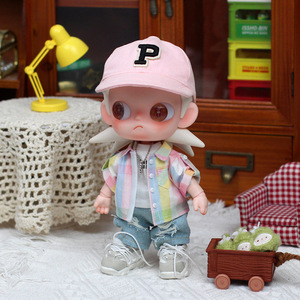 Zsiga 20Cm Doll Clothes Summer Plaid Shirt Boy Outfit For 1/8 Scale Action Figure - Product Image 3
