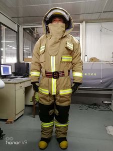 CE EN469 perlengkapan pemadam kebakaran bunker turnout gear pemadam kebakaran coverall firema npakaian keselamatan laut <span class=keywords><strong>PPE</strong></span> - Product Image 2