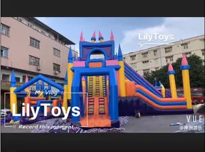 Lilytoys Wholesale Inflat Jumping Kids Giant Inflatable Bounce House Commercial Bouncy Castle With Slide Combo