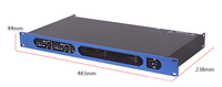 Amplificateur de puissance numérique de classe D 1U, 400W*2, professionnel, bon marché, fourni par l'usine