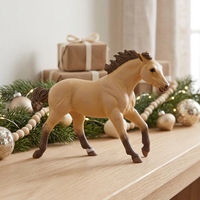 Figura de Caballo de Juguete de Plástico, Modelo de Animal Salvaje, Muñeco para Niños, Juego Educativo