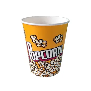Factory directly 32oz 64oz 85oz disposable custom logo disposable paper fried chicken bucket with lid from china source supplier