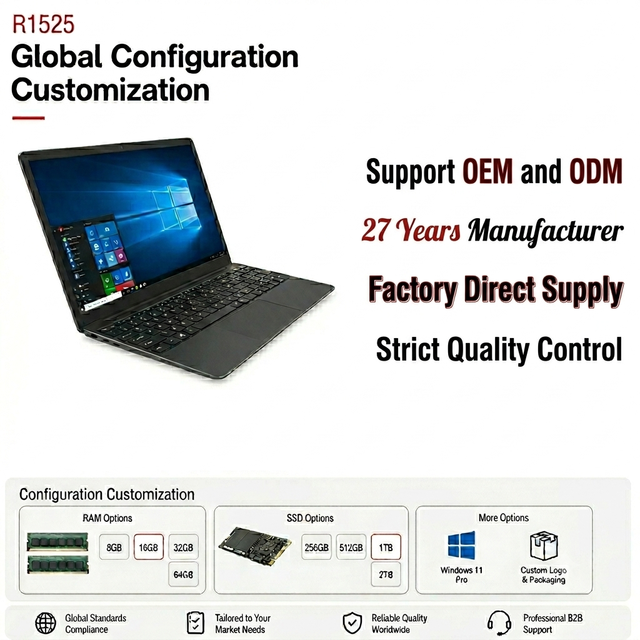 OEM Factory Customizable Good price 14.1 Inch FHD New Notebook Intel J3355 16GB Laptops For Students