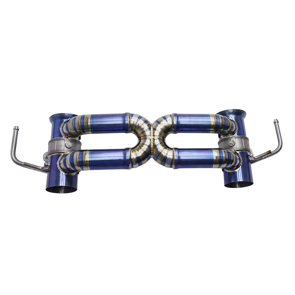 VantaFlow Upgrade Titanium Straight Axle Exhaust Pipe for Ferrari SF90 4.0T V8 2019-2026 Performance Racing Car Exhaust With OEM Valve