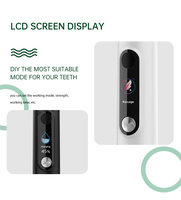 Cepillo de Dientes Sónico Eléctrico Recargable, Resistente al Agua IPX7, Cerdas Medianas, Carga Magnética, Cuerpo de Plástico, Blanco y Negro, para Adultos