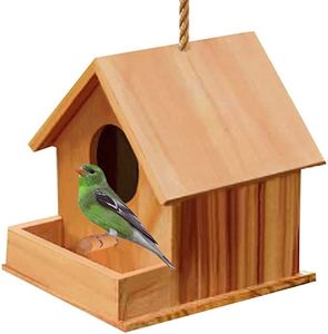 JUNJI Handmade Nhà Chim Bằng Gỗ Tình Yêu Gỗ Chim Yến Sơn Kit Và Hộp Để Bán Treo Birdhouse Ngoài Trời Hoặc Trong Nhà - Product Image 1
