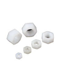 Écrous hexagonaux en nylon PA66 DIN934 en gros, anti-corrosion, isolants, en plastique, M2 M3 M4 M5 M6 M8 M10-M20 pour l'électronique