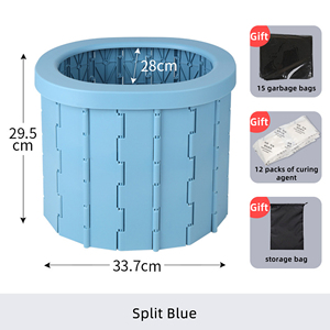 Toilette de voiture pliante portable toilette mobile d'urgence de voyage en plein air pour <span class=keywords><strong>camping</strong></span> randonnée et voyages sur la route - Product Image 5