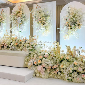 承诺批发热销优质长花跑者婚礼玫瑰花跑者装饰 - Product Image 4