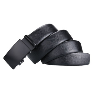 गर्म बिक्री व्यवसाय स्वचालित बकल बेल्ट ब्लैक पु चमड़े के बेल्ट - Product Image 3