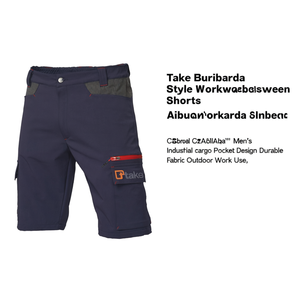 Pantaloncini da Lavoro Stile Bermuda per Uomo, Design con Tasche Cargo, Tessuto Resistente per Uso Esterno - Product Image 2