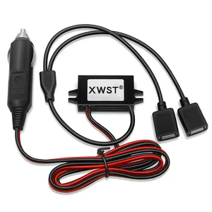 Convertitore Step-Down XWST DC da 12V a 5V 3A 15W Type-C Mini caricatore di alimentazione USB Buck per Auto Auto moto Bus