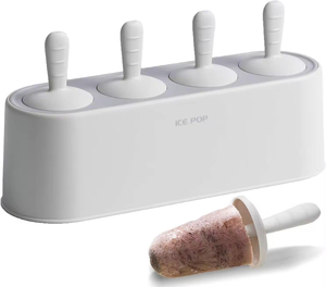 Molde de silicona de grado alimenticio al por mayor para paletas de hielo, fácil de usar, para hacer paletas de hielo novedosas con palitos sostenibles - Product Image 3