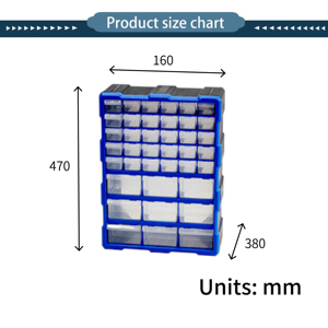 Factory Direct Price 39 Drawers Multifunctional High Quality <strong>Plastic</strong> Storage Parts <strong>Tool</strong> Box - Product Image 3