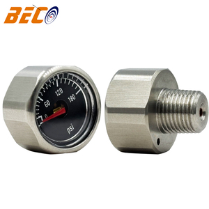 เกจวัดแรงดันขนาดเล็ก 1 นิ้ว 20 มม. 0-180PSI สำหรับปั๊มน้ำ ปั๊มลม ปืนเพ้นท์บอล อะแดปเตอร์เติม CO2 - Product Image 1
