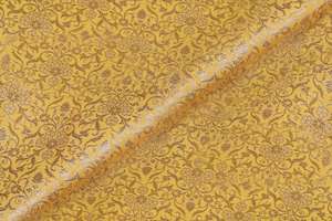 Tela de Brocado de Poliéster Ligera y Ecológica de Lujo con Patrón de Flores Abstractas y Superficie Brillante para Vestidos de Fiesta para Niñas - Product Image 2