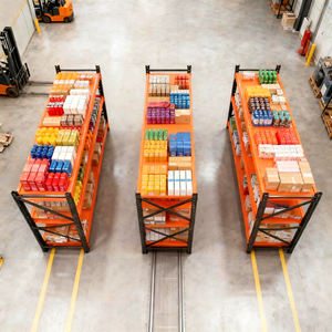 Fábrica de fabricación 4 capas Protección contra la corrosión 60 'Longspan Metal Light Duty Racks Garaje Almacén Almacenamiento Estantes apilables - Product Image 3