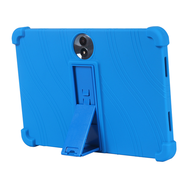 Shockproof Rugged Case for Teclast M50 Pro Plus M40 T60 Tablet Kids Friendly Soft Silicone Adjustable Kickstand Cover