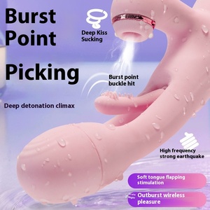 Vibromasseur entièrement automatique alimenté par USB Picking Tim Beat Dildo avec oscillateur haute fréquence Sale Tone pour la masturbation du clitoris - Product Image 5