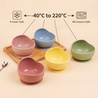 Vente en gros de bols pour bébé en silicone de qualité alimentaire, sans BPA, tasse à nourriture en silicone, bol d'alimentation pour bébé avec ventouse