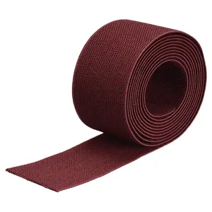 Custom Red 2 inch Polyester High Elasticity Elastic Band for Garment