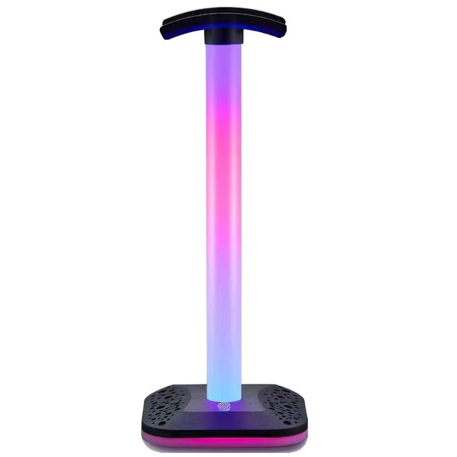 Removable RGB Luminescence Headphone Stand With USB Interface and Pickup Light for Game Headphones Stand
