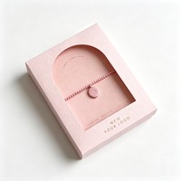 Boîte d'emballage de bijoux en carton gravé tendance pour bague, boucles d'oreilles, pendentif, collier, boîte de rangement de bijoux avec logo personnalisé