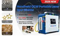 Machine de soudage et de découpe au laser à fibre portative 600W, mini, à refroidissement par air, laser QCW, état neuf