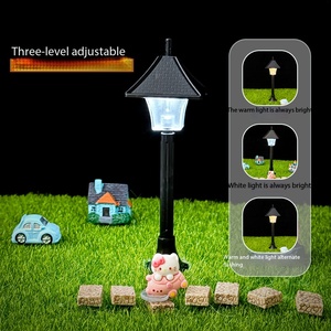 Großhandel Mini-Straßenlampen Nachtlichter Mikro-Landschafts-Straßenlampen Plastikmodelle Leuchtende Kinderspielzeuge Deko <span class=keywords><strong>LED</strong></span>-Kerzen - Product Image 3