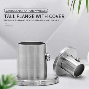 Jinrongda Chrome Garde-robe Rail Suspendu Vêtements Tube <span class=keywords><strong>Support</strong></span> Placard Rond Tube Tige Bride - Product Image 5