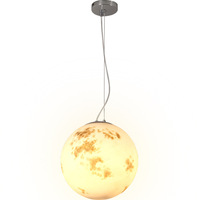 Lampe suspendue en acrylique LED en forme de lune et de planète, hauteur réglable, CCT chaud, lustre artistique en forme de boule, style nordique, éclairage de restaurant