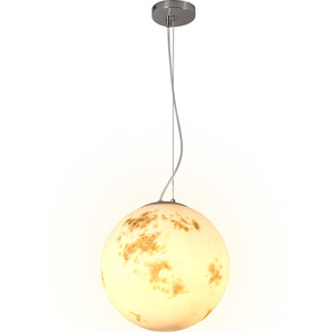 Lampadario a Sospensione LED in Acrilico a Forma di Luna e <span class=keywords><strong>Pianeta</strong></span>, Altezza Regolabile, Luce Calda, Artistico, Stile Nordico per Ristoranti - Product Image 5