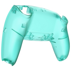 EXtremeRate Clear Emerald Green for <b>PS5</b> <b>Controller</b> Rear Shell Replacement Backplate Bottom <b>Case</b> Cover Back Housing - Product Image 3